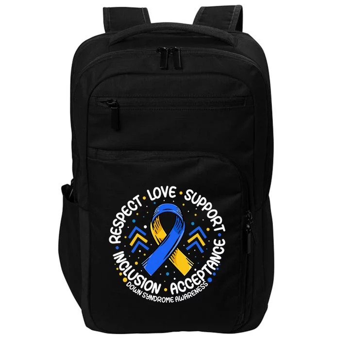 Down Syndrome Support Down Syndrome Awareness Impact Tech Backpack