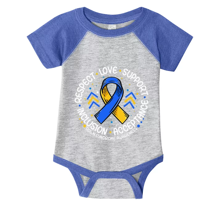 Down Syndrome Support Down Syndrome Awareness Infant Baby Jersey Bodysuit