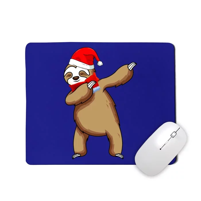 Dabbing Santa Sloth Christmas Pajama Merry Slothmas Cool Gift Mousepad