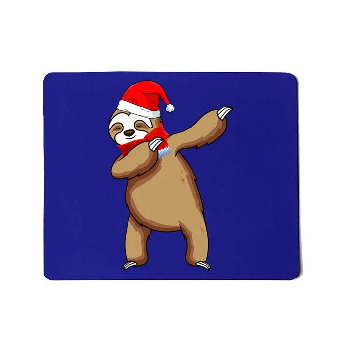 Dabbing Santa Sloth Christmas Pajama Merry Slothmas Cool Gift Mousepad