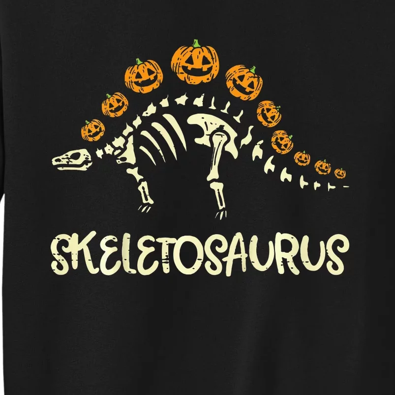 Dinosaur Skeleton Stegosaurus Halloween Tall Sweatshirt