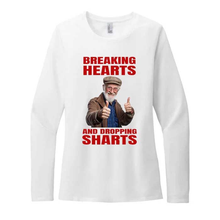 Dropping Sharts Sharted Sharting Inappropriate Embarrassing Womens CVC Long Sleeve Shirt