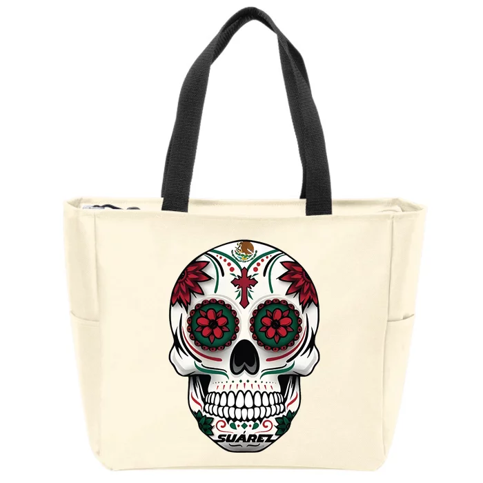 Daniel SuáRez Skull 99 Zip Tote Bag