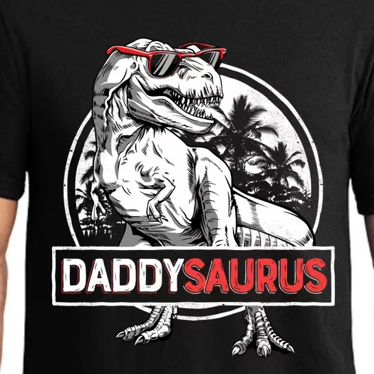 Daddy Saurus T Rex Dinosaur FatherS Day Family Matching Hoodie Pajama Set