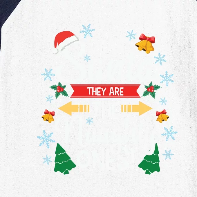 Dear Santa They Are The Naughty Ones Christmas Gift Baseball Sleeve Shirt