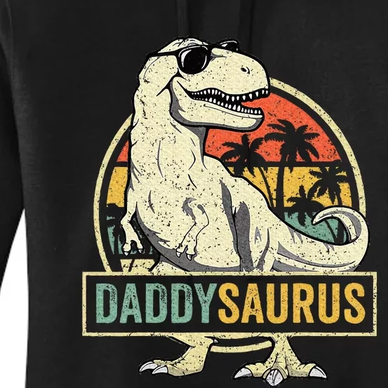 Daddy Saurus T Rex Dinosaur Daddysaurus Family Matching Women's Pullover Hoodie