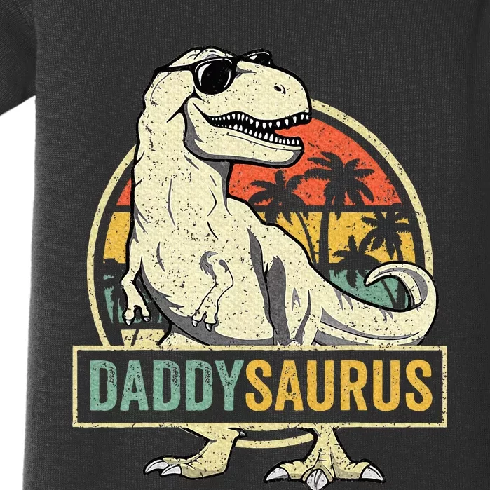 Daddy Saurus T Rex Dinosaur Daddysaurus Family Matching Baby Bodysuit