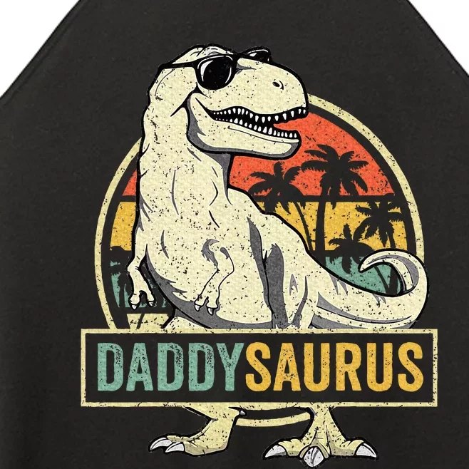 Daddy Saurus T Rex Dinosaur Daddysaurus Family Matching Women’s Perfect Tri Rocker Tank