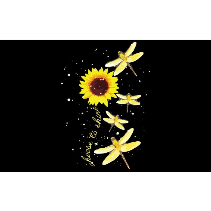 Dragonfly Sunflower Teacher Growth Mindset Choose To Shine Bumper Sticker