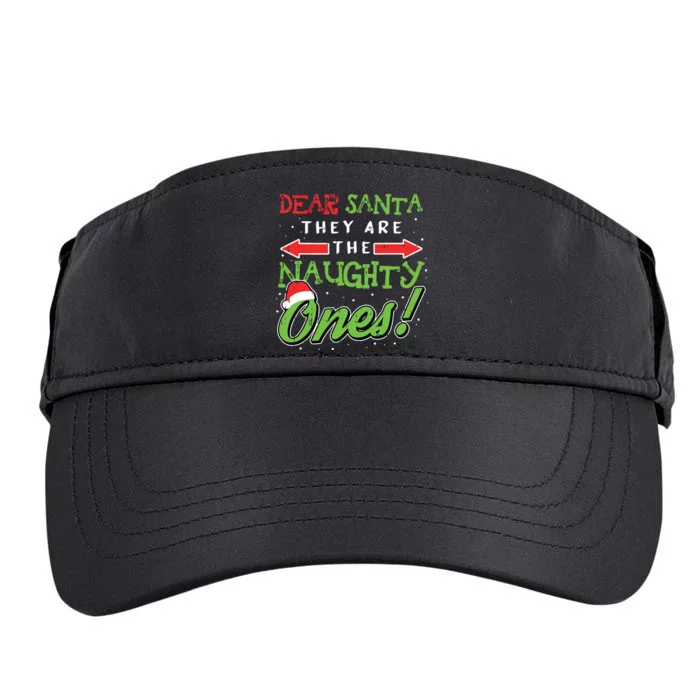 Dear Santa They Are The Naughty Ones Funny Christmas Gifts Adult Drive Performance Visor