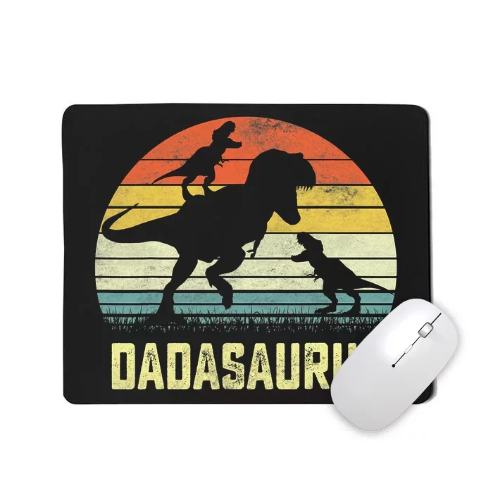 Dada Saurus T Rex Dinosaur Dada 2 Family Matching Mousepad