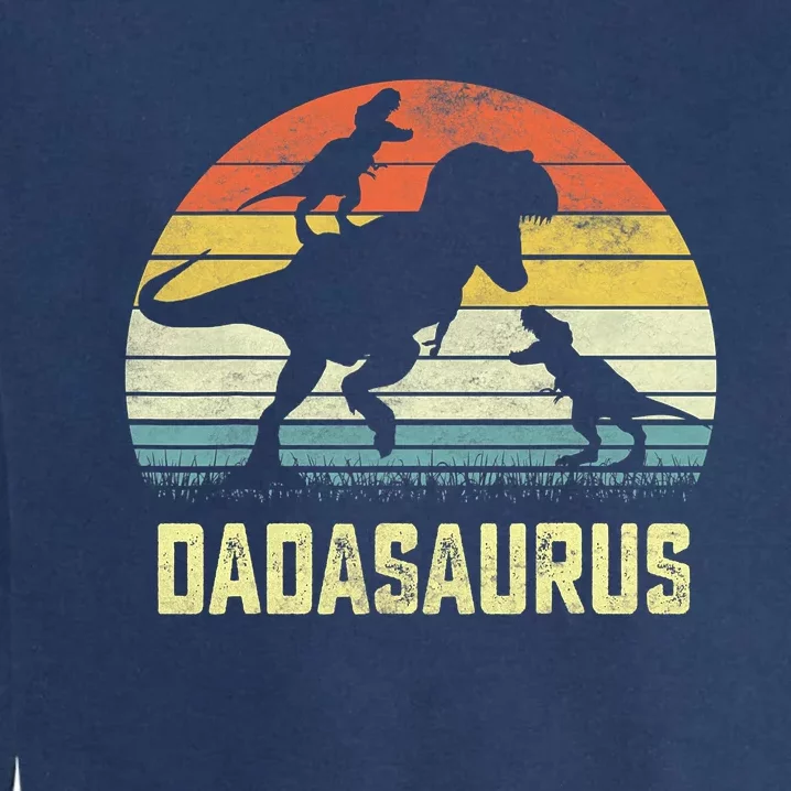 Dada Saurus T Rex Dinosaur Dada 2 Family Matching Garment-Dyed Sweatshirt