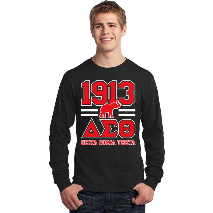 Delta Sigma Theta Sorority Paraphernalia Delta 1913 Hbcu Tall Long Sleeve T-Shirt