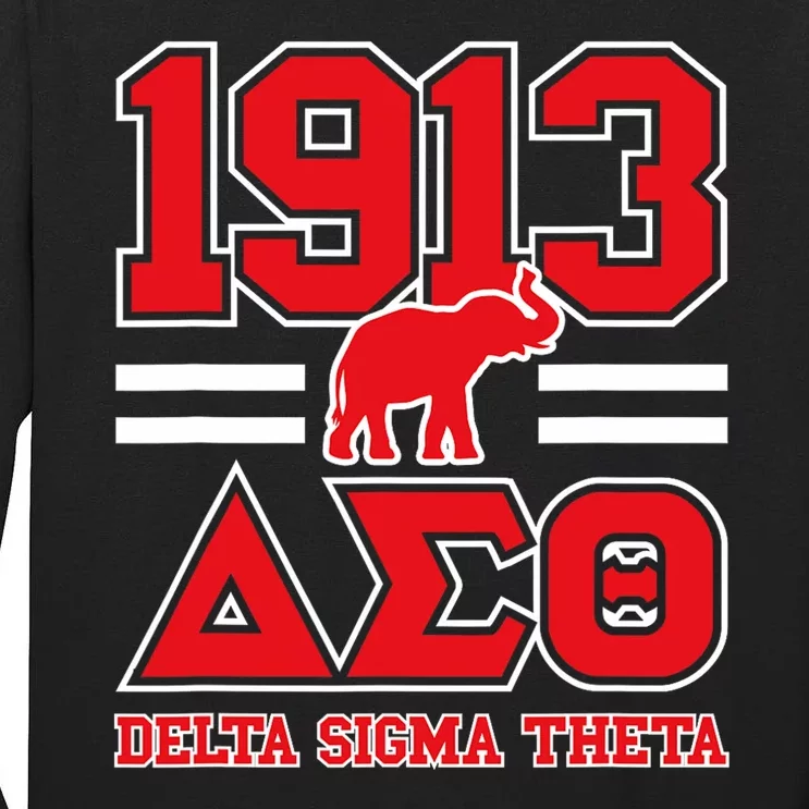 Delta Sigma Theta Sorority Paraphernalia Delta 1913 Hbcu Tall Long Sleeve T-Shirt