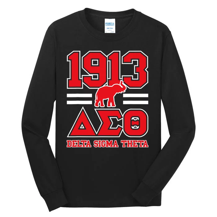 Delta Sigma Theta Sorority Paraphernalia Delta 1913 Hbcu Tall Long Sleeve T-Shirt