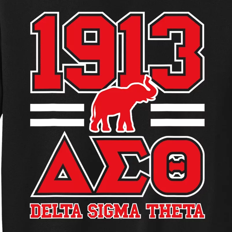 Delta Sigma Theta Sorority Paraphernalia Delta 1913 Hbcu Tall Sweatshirt