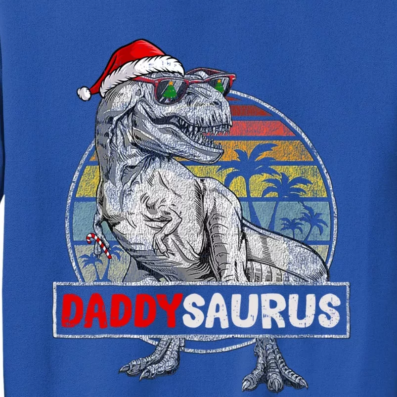 Daddy Saurus T Rex Dinosaur Christmas Family Matching Xmas Funny Gift Tall Sweatshirt