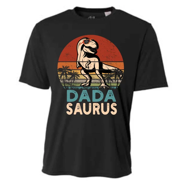 Dada Saurus Trex Dinosaur Cool Dadasaurus Funny Gift Cooling Performance Crew T-Shirt