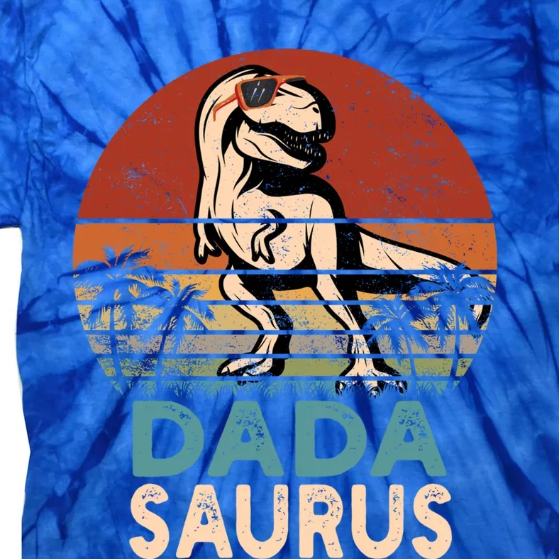 Dada Saurus Trex Dinosaur Cool Dadasaurus Funny Gift Tie-Dye T-Shirt