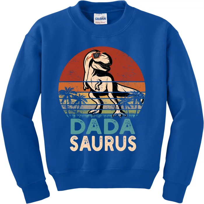 Dada Saurus Trex Dinosaur Cool Dadasaurus Funny Gift Kids Sweatshirt