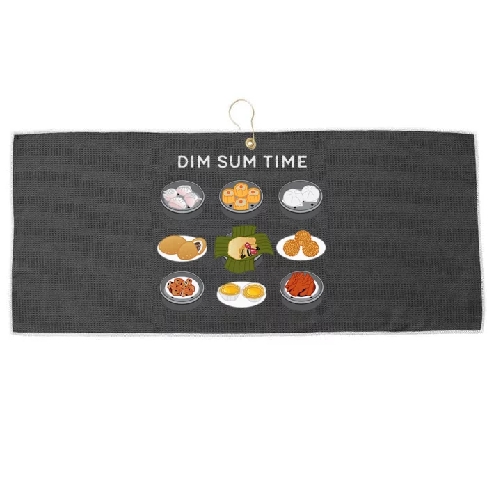 Dim Sum Time Large Microfiber Waffle Golf Towel