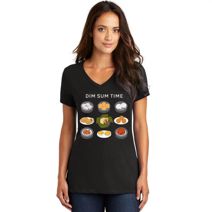 Dim Sum Time Women's V-Neck T-Shirt