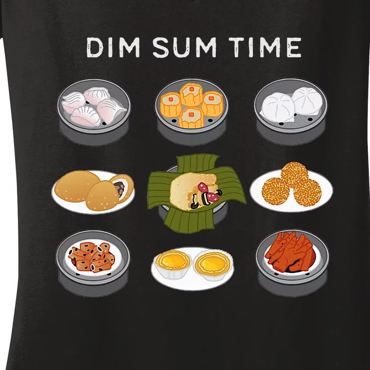 Dim Sum Time Women's V-Neck T-Shirt