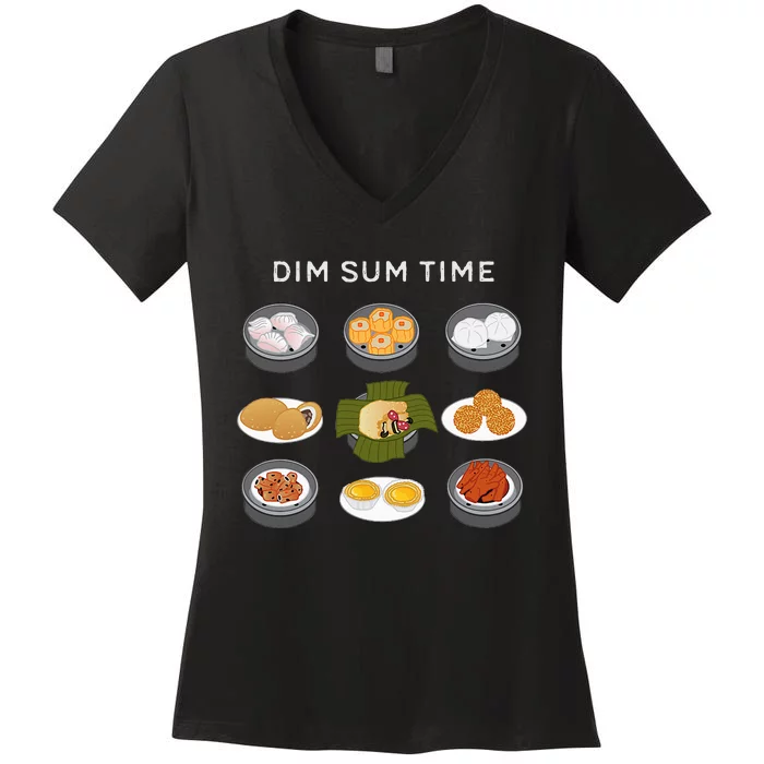 Dim Sum Time Women's V-Neck T-Shirt