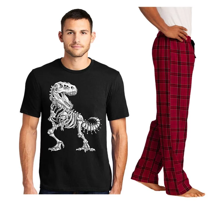 Dinosaur Skeleton T Rex Halloween Gift Pajama Set