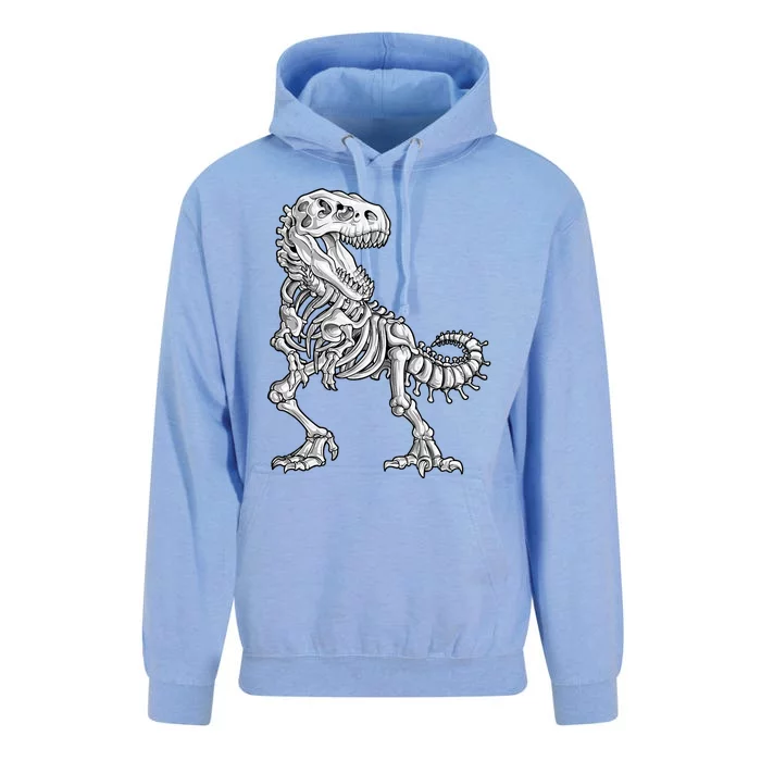 Dinosaur Skeleton T Rex Halloween Gift Unisex Surf Hoodie