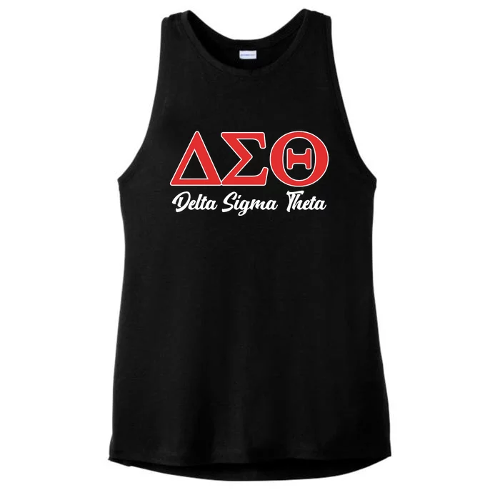 Delta Sigma Theta Sorority Ladies Tri-Blend Wicking Tank