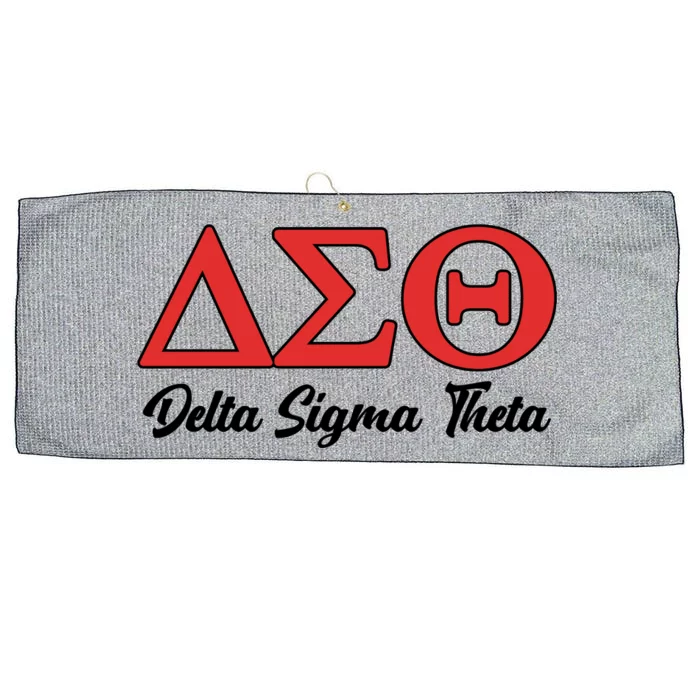 Delta Sigma Theta Sorority Large Microfiber Waffle Golf Towel