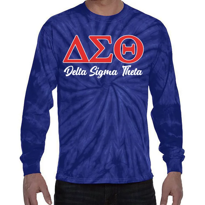 Delta Sigma Theta Sorority Tie-Dye Long Sleeve Shirt