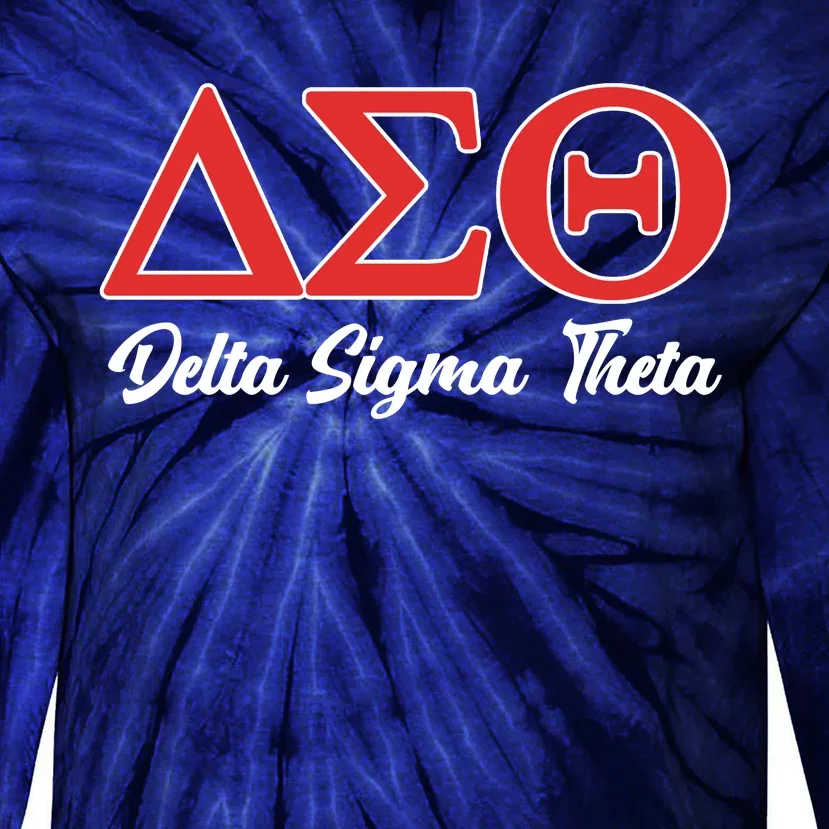 Delta Sigma Theta Sorority Tie-Dye Long Sleeve Shirt