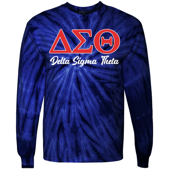 Delta Sigma Theta Sorority Tie-Dye Long Sleeve Shirt