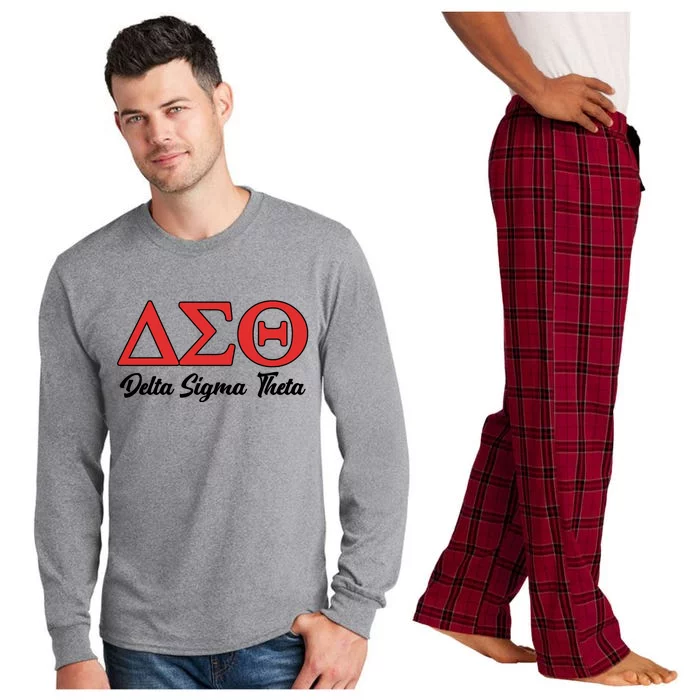 Delta Sigma Theta Sorority Long Sleeve Pajama Set