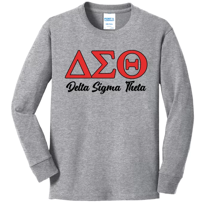 Delta Sigma Theta Sorority Kids Long Sleeve Shirt