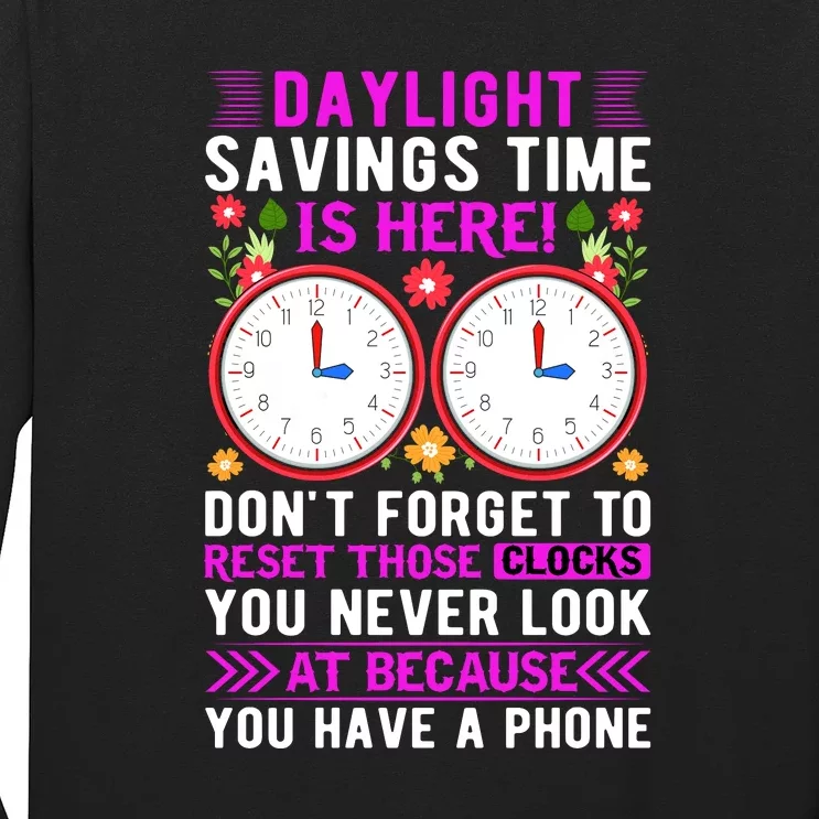 Daylight Savings Time Funny Long Sleeve Shirt