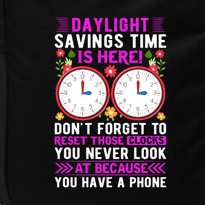 Daylight Savings Time Funny Impact Tech Backpack