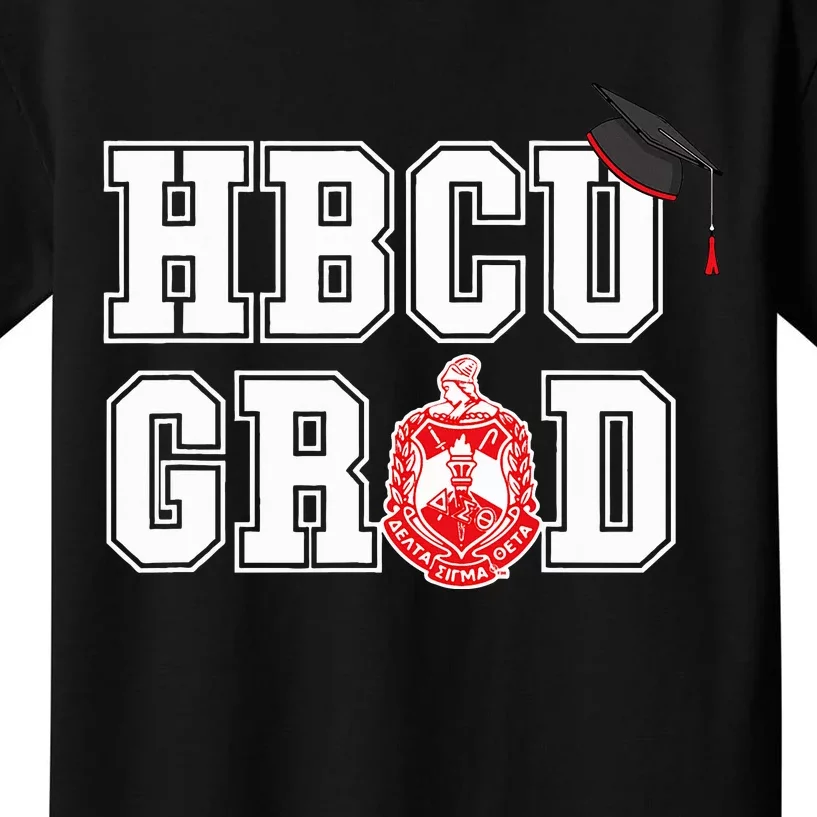 Delta Sigma Theta Sorority Paraphernalia Hbcu Graduation Kids T-Shirt