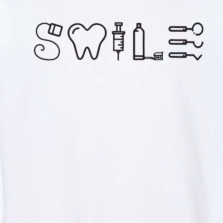 Dentist Smile Teeth Dental Hygienist Funny Dentist Garment-Dyed Sweatshirt