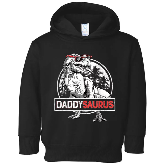 Daddy Saurus T rex Dinosaur  Father's Day Family Matching Toddler Hoodie