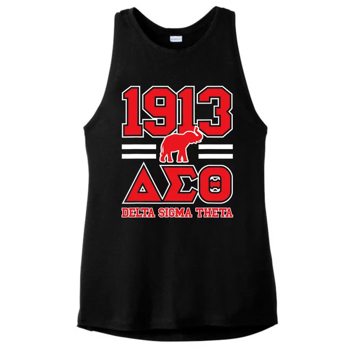 Delta Sigma Theta Sorority Paraphernalia Delta 1913 Hbcu Ladies Tri-Blend Wicking Tank