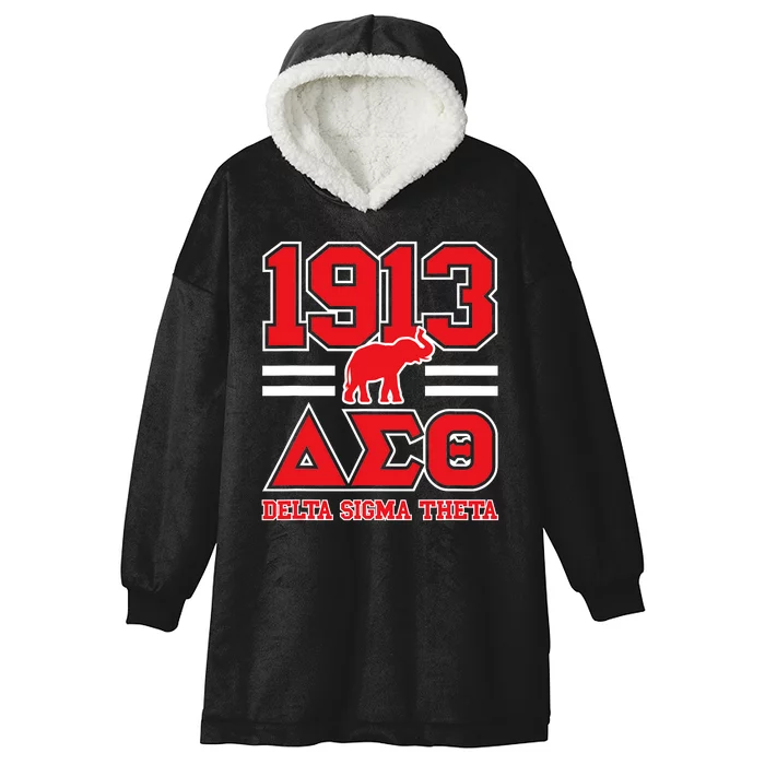 Delta Sigma Theta Sorority Paraphernalia Delta 1913 Hbcu Hooded Wearable Blanket