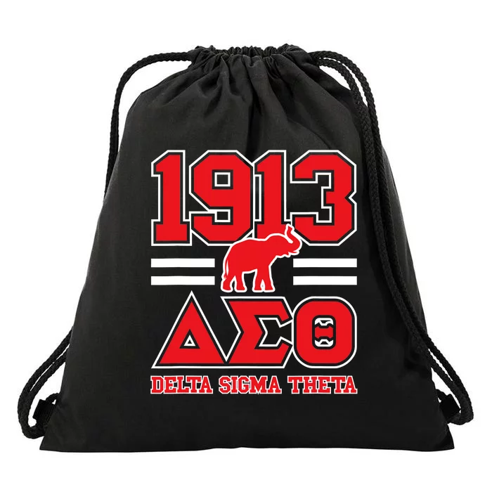 Delta Sigma Theta Sorority Paraphernalia Delta 1913 Hbcu Drawstring Bag