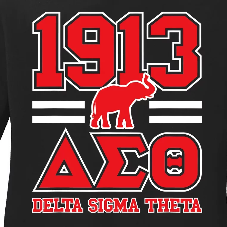 Delta Sigma Theta Sorority Paraphernalia Delta 1913 Hbcu Ladies Long Sleeve Shirt