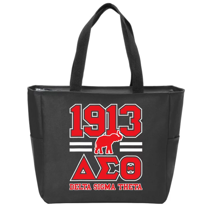 Delta Sigma Theta Sorority Paraphernalia Delta 1913 Hbcu Zip Tote Bag