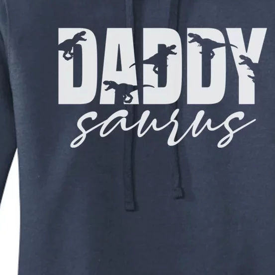 Daddy Saurus T Rex Dinosaur Daddysaurus Family Matching Gift Women's Pullover Hoodie