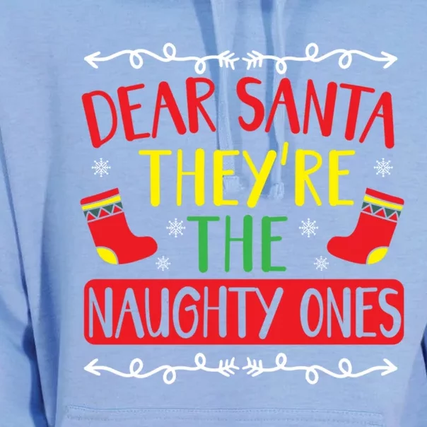 Dear Santa TheyRe The Naughty Ones Christmas Day Xmas Meaningful Gift Unisex Surf Hoodie