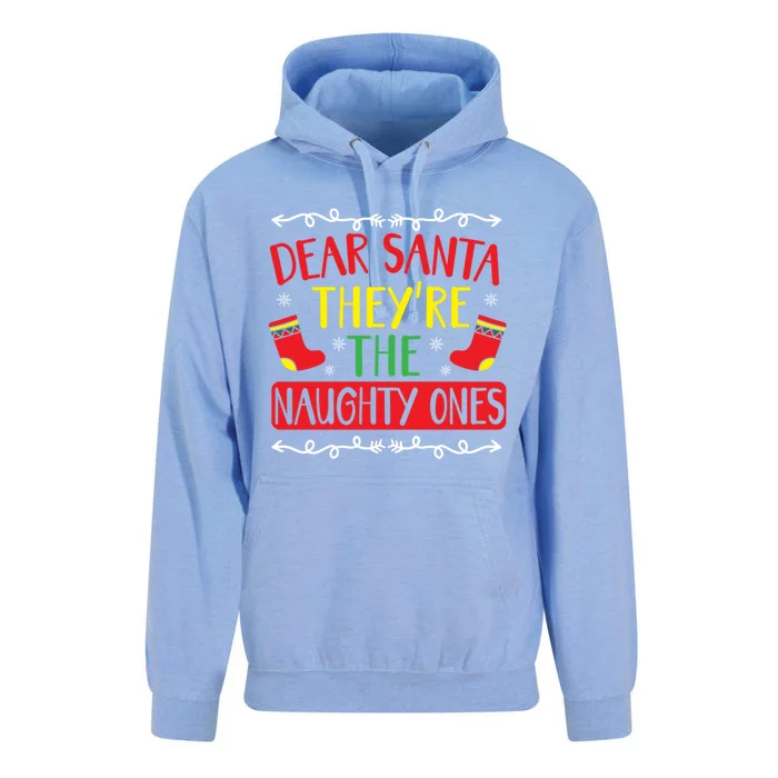 Dear Santa TheyRe The Naughty Ones Christmas Day Xmas Meaningful Gift Unisex Surf Hoodie